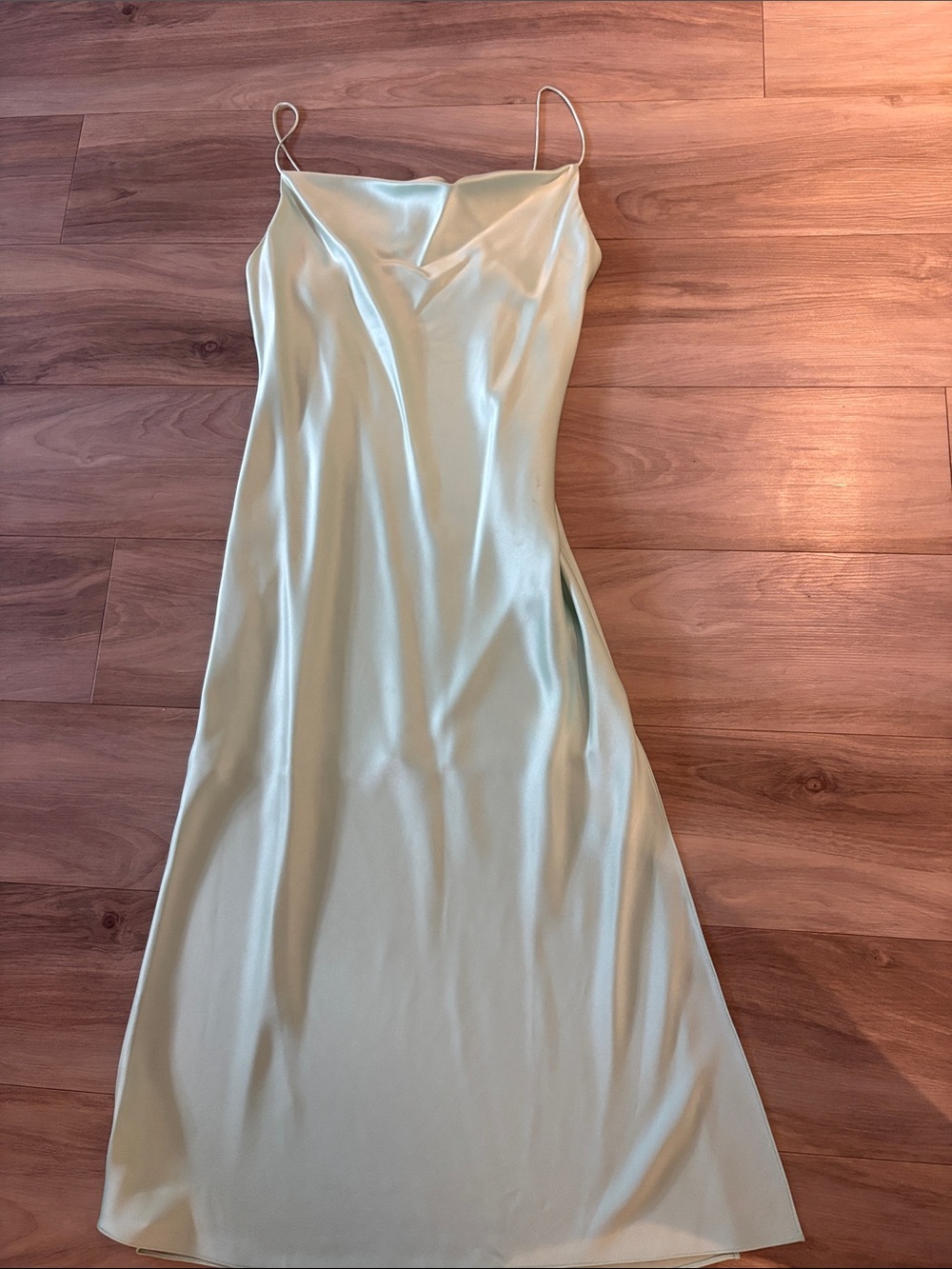 Alice + Olivia Pale Mint Slip Dress
